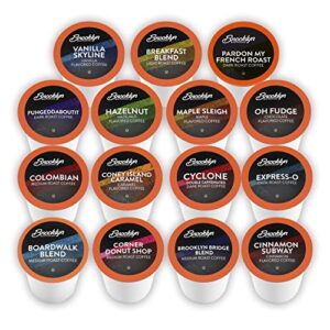 Brooklyn Beans Assorted Coffee Variety Pack Single-Cup coffee for Keurig K-Cup Brewers, 40 Count