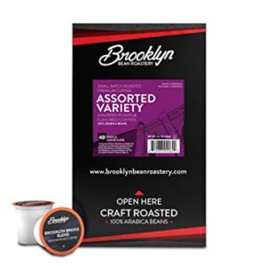 Brooklyn Beans Assorted Coffee Variety Pack Single-Cup coffee for Keurig K-Cup Brewers, 40 Count