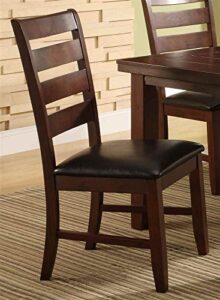 milton greens stars alicante dining chair, dark brown, set of 2