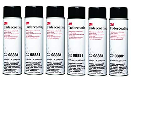 3M 08881 6 Pack 16 oz. UnderCoating, Black