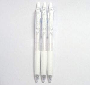 pilot juice gel ink pen-0.5 mm-white, 3 pens per pack (japan import) [komainu-dou original package]