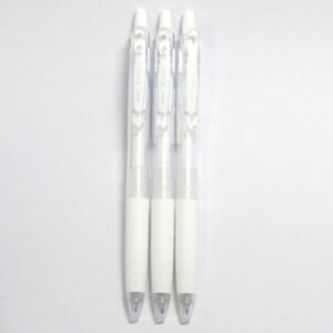 Pilot Juice Gel Ink Pen-0.5 mm-White, 3 pens per Pack (Japan import) [Komainu-Dou Original Package]