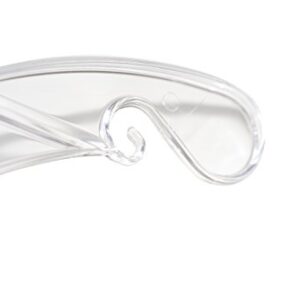 NAHANCO 507 Plastic Dress Hanger, Medium Weight, 17", Clear (Pack of 100)