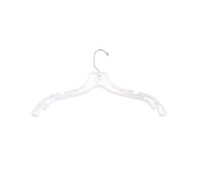nahanco 300ww plastic heavy weight hanger, reinforced hook, 17", clear (pack of 100)