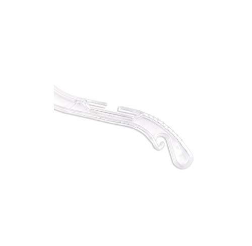 NAHANCO 300WW Plastic Heavy Weight Hanger, Reinforced Hook, 17", Clear (Pack of 100)