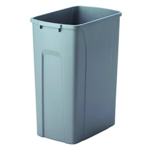 knape & vogt qt35pb-pt replacement trash can, 17.5 by 14.25 by 9.32
