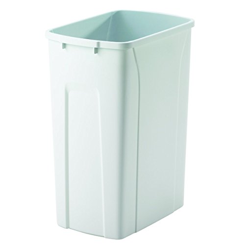 Knape & Vogt QT35PB-WH Replacement Trash Can, 17.5" by 14.25" by 9.32"