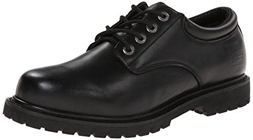 Skechers mens Cottonwood Elks Work Shoe, Black, 9.5 X-Wide US