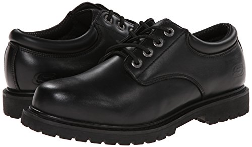 Skechers mens Cottonwood Elks Work Shoe, Black, 9.5 X-Wide US