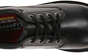 Skechers mens Cottonwood Elks Work Shoe, Black, 9.5 X-Wide US