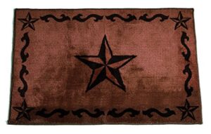 best quality western star rug chocolate 2x3