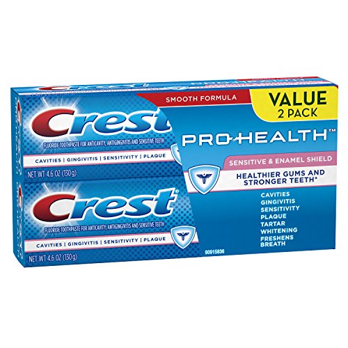 Crest Pro-Health Sensitive & Enamel Shield Toothpaste, 4.6 Ounce (Pack of 2)
