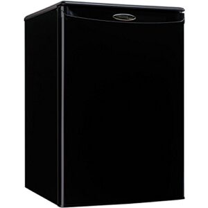 danby designer 2.6 cubic feet compact refrigerator (dar026a1bdd-3), black