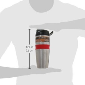 Mr Coffee 91684.03 Java Supreme Travel Tumbler, 16 oz, Stainless Steel