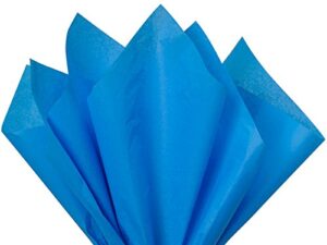brilliant blue tissue paper 15 inch x 20 inch - 100 sheet pack premium tissue paper by a1 bakery supplies