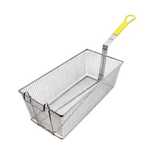 thunder group 17" x 8 1/4" x 6", fry basket, w/yellow handle, comes in each