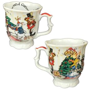 paul cardew tea coffee mug cup alices christmas holiday tea party 11 oz