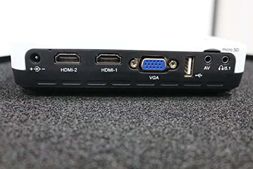 AIM Z001 4500 LED Lumen DLP Projector with HDMI + VGA + USB Video Input