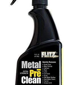 Flitz Industrial Strength Metal Pre Clean to Remove Corrosion, Rust, Calcium, Lime and More, Works in 60 Seconds, 16 Ounce