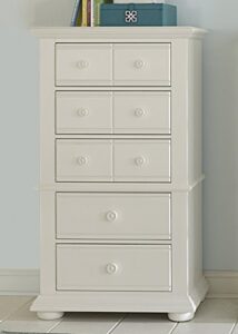 liberty furniture industries summer house i lingerie chest, 31" x 18" x 55", oyster white