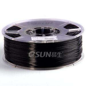 eSUN 1.75mm Black ABS 3D Printer Filament 1kg Spool (2.2lbs), Black