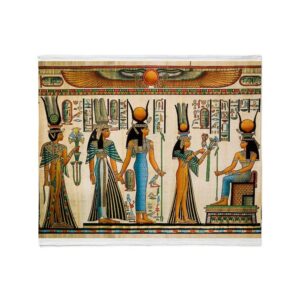 cafepress ancient egyptian wall tapestry throw blanket super soft fleece plush throw blanket, 60"x50"