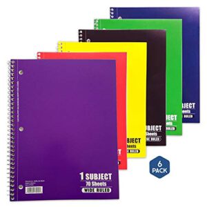 norcom 1 subject,wide ruled, 70 sheetbooks