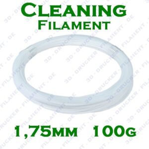 esun 3d printer cleaning filament 1.75mm natural 0.1kg for all 1.75mm fdm 3d printers, 1.75mm cleaning