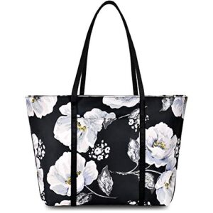 floral tote bag shoulder bags for women waterproof tote handbags for teens beach school - big flower