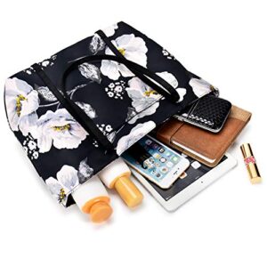 Floral Tote Bag Shoulder Bags For Women Waterproof Tote Handbags For Teens Beach School - Big Flower