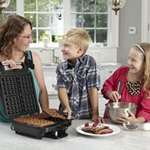 Cuisinart 4-Slice Belgian Waffle Maker, Stainless Steel/Black, WAF-150P1