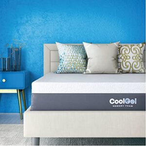 classic brands cool gel ventilated memory foam 12-inch mattress | certipur-us certified | bed-in-a-box, king