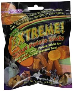 f.m.brown's 44510 extreme sweet potato sticks small animal treat, 3.5-ounce