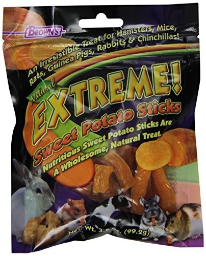 F.M.Brown'S 44510 Extreme Sweet Potato Sticks Small Animal Treat, 3.5-Ounce