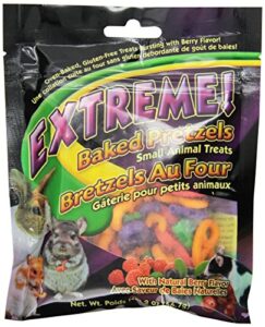 f.m.brown's 44941 extreme baked pretzels treat for small animals, 2-ounce