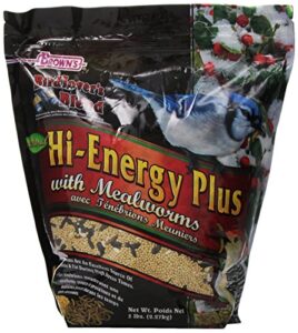 f.m.brown's 40843 bird lover's blend hi-energy plus with mealworms, 5-pound