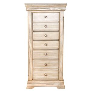 Hives and Honey "MALORY" Jewelry Armoire, Taupe Mist