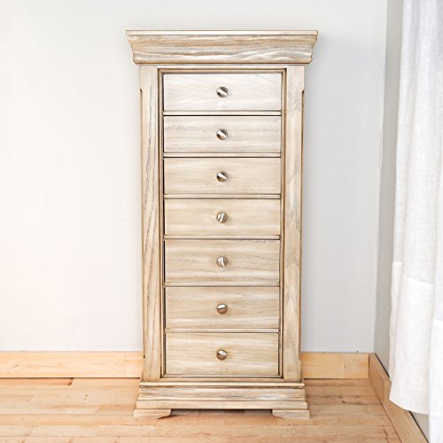 Hives and Honey "MALORY" Jewelry Armoire, Taupe Mist