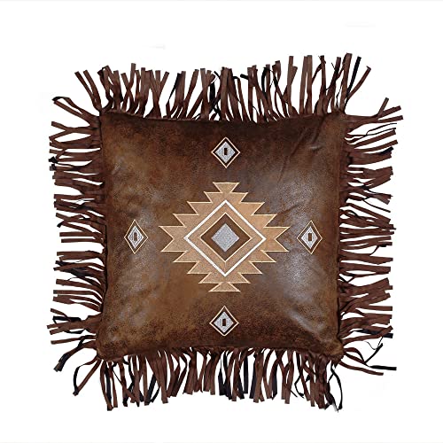 BLACK FOREST DECOR Fringed Diamond Pillow