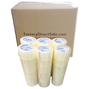 direct rolls yards heavy duty 2.1 mil think box carton sealing packing packaging tape, 2" w, direct36 rolls
