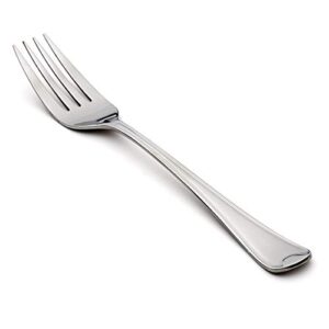 oneida flambe ovrszd srv frk (12) flatware-serving-sets, 12.9 inches, silver