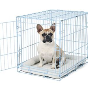 Carlson Blue Secure and Compact Single Door Metal Dog Crate, Small