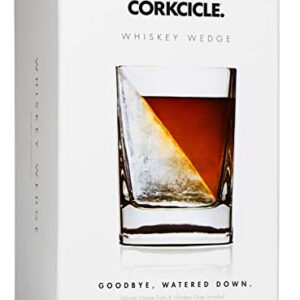 Corkcicle Premium 9 oz Double Old Fashioned Whiskey Glass with Silicone Ice Mold, Perfect for Chilling Whiskey, Bourbon, Tequila, and Scotch