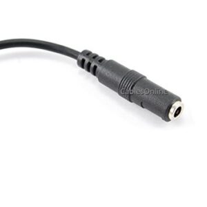 CablesOnline 3.5mm TRRS 4-Position Female to Dual 3-Position 3.5mm TRS Male Headset Splitter Adapter (IP-AY12C)