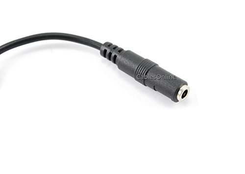 CablesOnline 3.5mm TRRS 4-Position Female to Dual 3-Position 3.5mm TRS Male Headset Splitter Adapter (IP-AY12C)