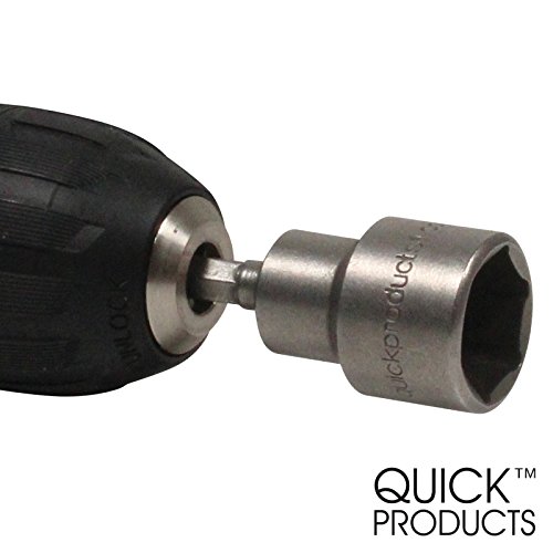 Quick Products QPLSJS Deluxe Quick-Connect Heavy-Duty Scissor Jack Leveling Socket for Power Drill - Each