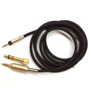 newfantasia replacement upgrade cable for audio technica ath-m50x, ath-m40x, ath-m70x headphones 1.2meters/4feet