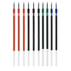 mitsubishi pencil jet stream multicolor ballpoint pen 0.5mm refill core free set of 10 (black, red, blue, green) sxr-80-05