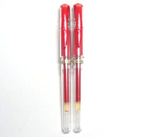 uni-ball signo broad um-153 gel ink pen, red, 2 pens per pack (japan import) [komainu-dou original package]
