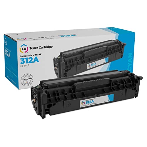 LD Compatible Toner Cartridge Replacement for HP 312A CF381A (Cyan)